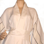 Yukata_ tussah silk and linen Mylène Louicellier