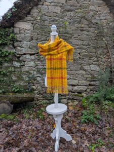 écharpe mohair safran-Myriam Pradier-Tisse brin-SPTB.